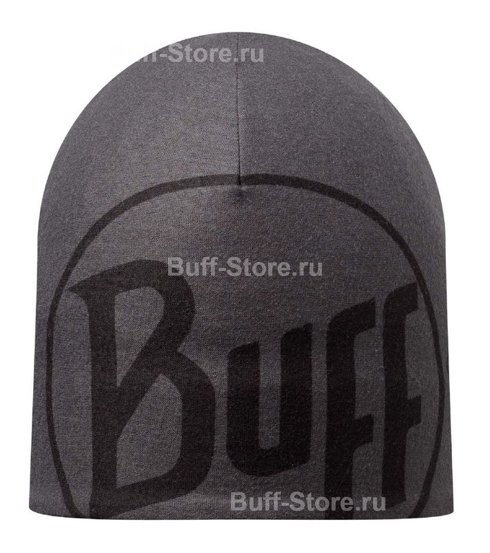 Двухсторонняя спортивная шапка Buff R-Logo Graphite-Orange Фото 2