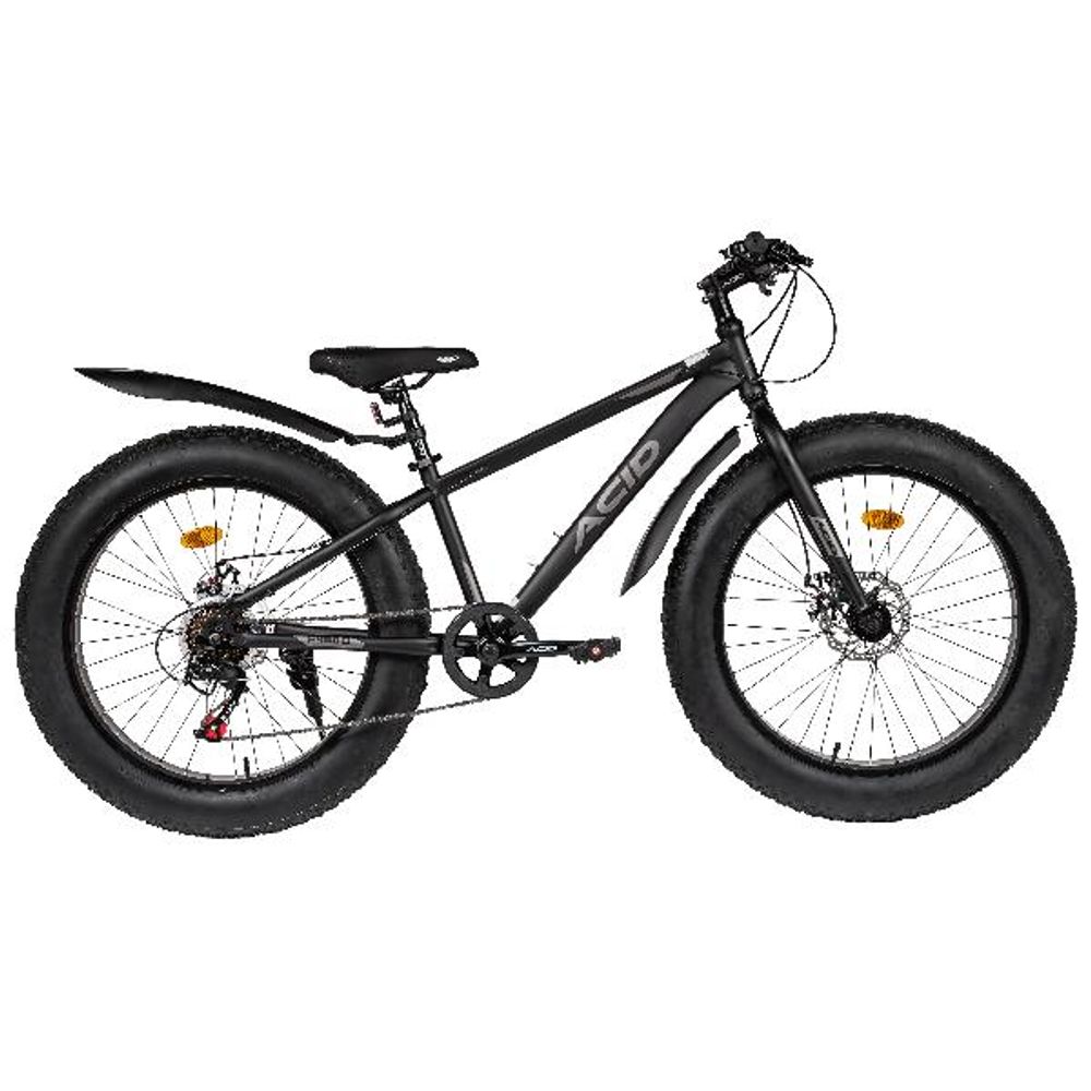 Велосипед 24" ACID F 460 D Black Flat/Dark Gray 2026