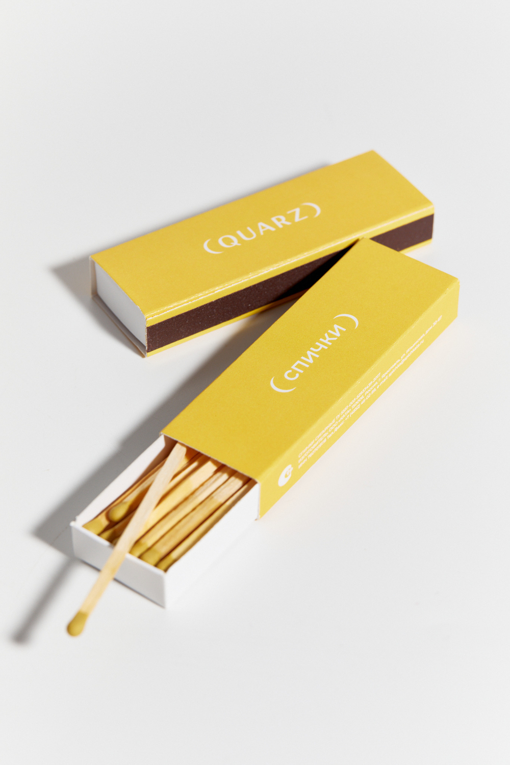Спички QUARZ желтые