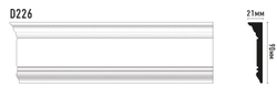 Молдинг гладкий DECOMASTER D226ДМ (90*20*2000мм)