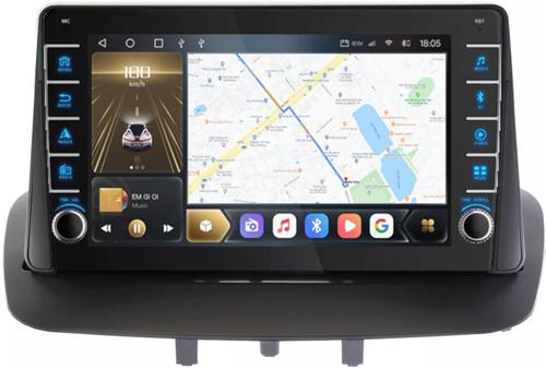 Магнитола для Renault Fluence/ Megane 2009-2017 - Kuberg SF-9997-H (кнопки и крутилки), Android 12, Быстрая, CarPlay, 4G SIM-слот