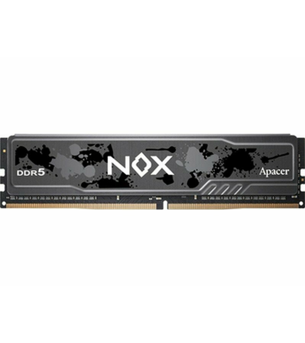 Apacer DDR5 16GB 6000MHz DIMM NOX Black Gaming Memory (PC5-48000) CL40 1.35V (Retail) 2048*8 Heat Sink (Retail) 3 years (AH5U16G60C512MBAA-1)