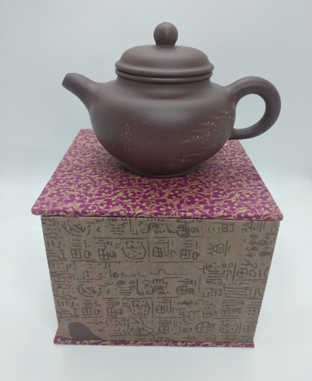 259030 Чайник ИСИН "ДУО ЧЖИ" (Просто собранный) 230мл, глина, коричневый