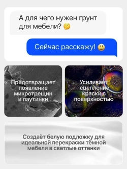 Грунтовка для мебели Aturi Design 360 г, адгезионный грунт акриловый художественный, белый, по дереву, для пластика и стекла, плитки и декора, дверей и кухонных фасадов