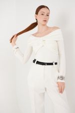 ТОП-БОДИ С УЗЛОМ, МОЛОЧНЫЙ