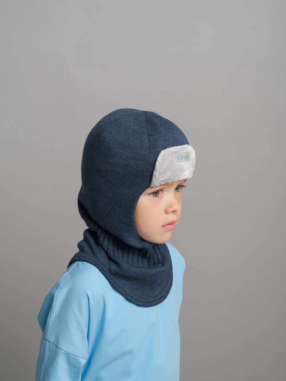 Шлем зимний вязаный (Лунный свет) ТОКИ