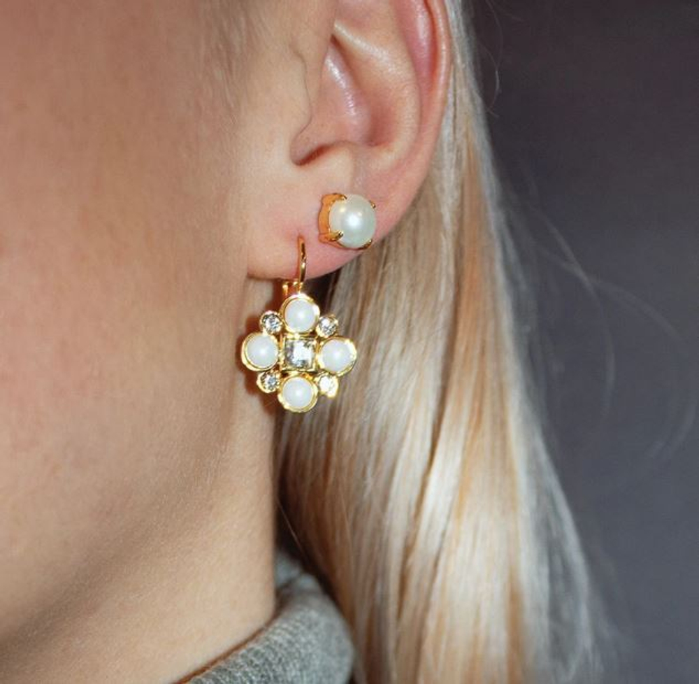 Серьги Dyrberg Kern MITZI SG WHITE PEARL 353896