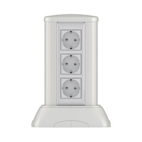 Миниколонна алюминиевая 0,25 м, цвет светло-серебристый металлик