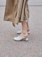 Мюли женские FLIP HEEL CREAM