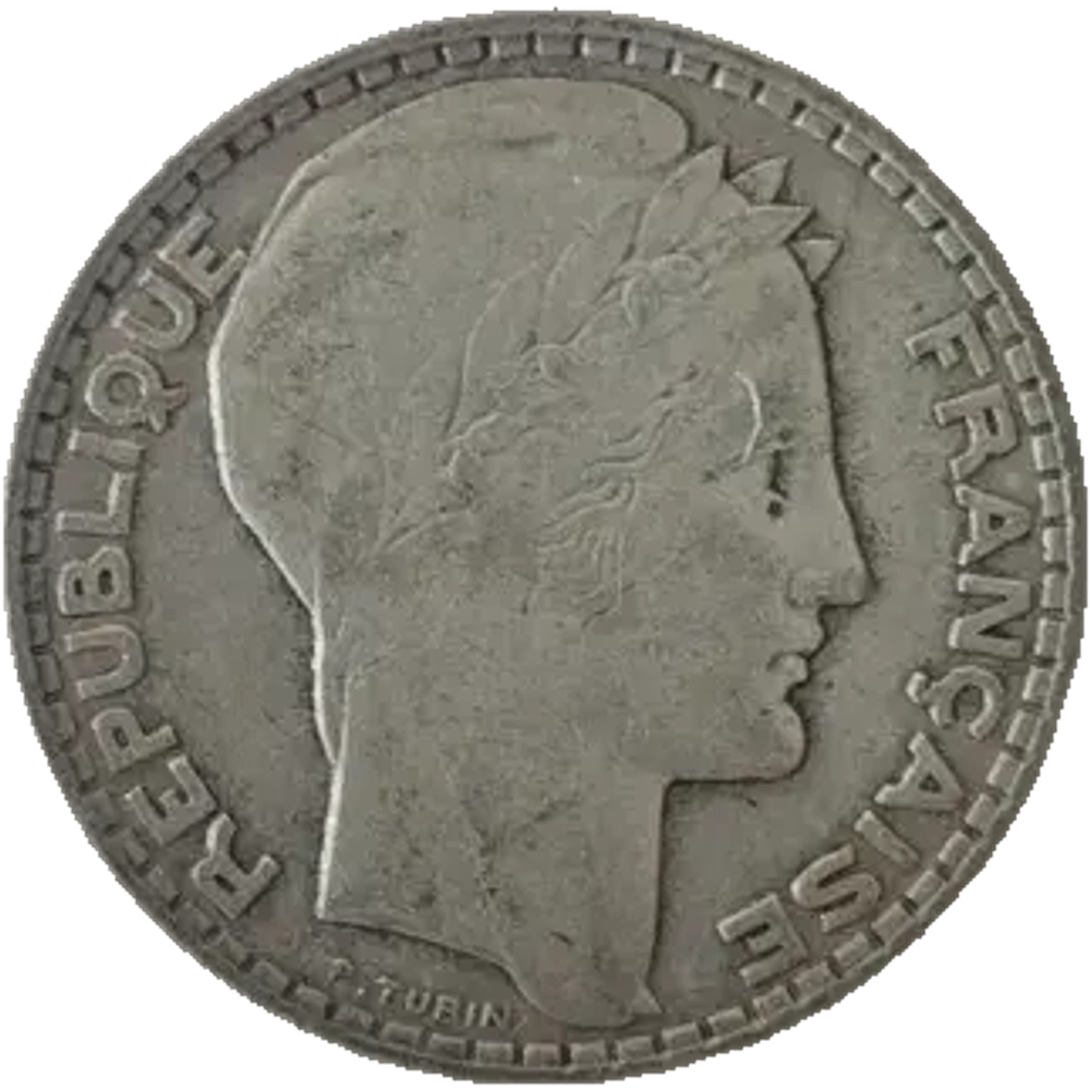 France, 10 Francs 1931 – "Turin" Series, VF