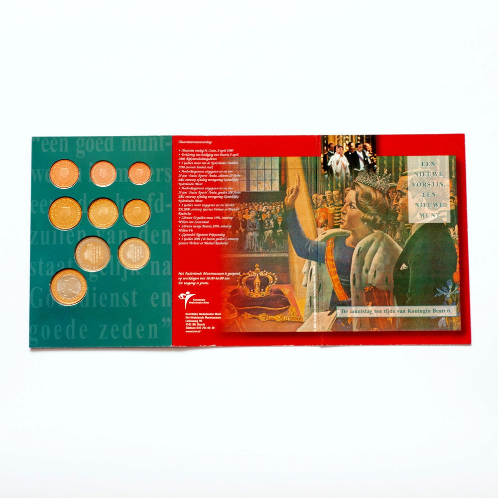 Netherlands 2002 Year Set "Holland Coin Fair": "A New Queen, A New Coin"