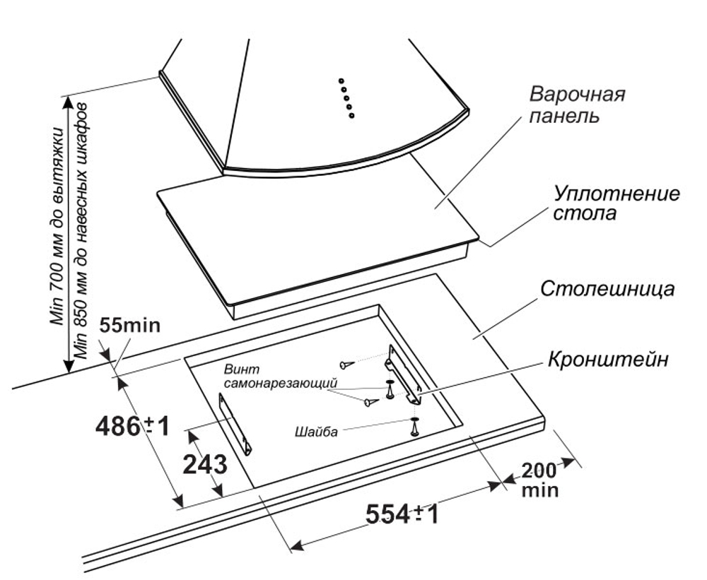 Электрическая варочная панель GEFEST ПВЭ 4233 К6