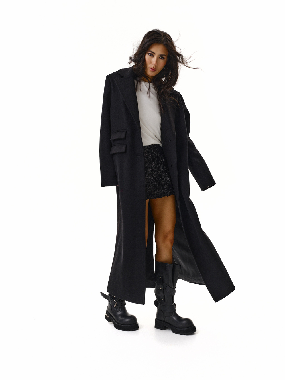 PRE-ORDER COAT ESME BLACK