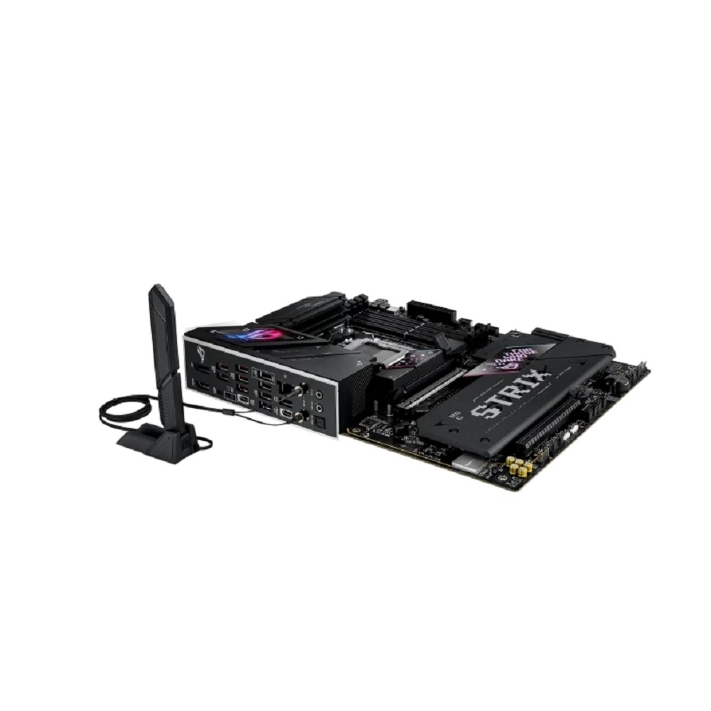 Материнская плата ASUS ROG STRIX B850-E GAMING WIFI (Socket AM5, ATX, 4xDDR5(256GB), DP / HDMI / USB4, 1xPCIe 5.0x16 / 1xPCIe 4.0x16, 1xLAN (5GbE), Wi-Fi 7, BT, 4xSATA 6Gb / s, 5xM.2, 2xType-C, 6xUSB 3.2, 4xUSB 2.0)