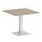 Onix Direct Стол квадратный O.SPRG-2 Дуб Аттик/Металл Белый 900*900*750