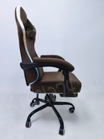 Геймерское кресло из ткани с RGB подсветкой