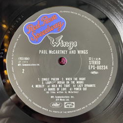 Винтажная виниловая пластинка LP Paul McCartney And Wings Red Rose Speedway (Japan 1973) (No Obi) Single Pigeon