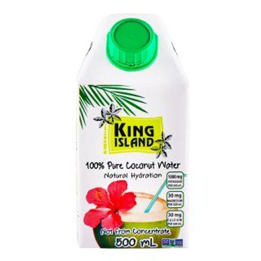 Кокосовая вода без сахара KING ISLAND, 500 мл
