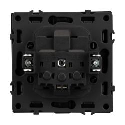 Механизм розетки влагозащищённый SCT-NOBE-MCP-SFPL-GR (230V, 16A) (Arlight, Серый базальт) 054283