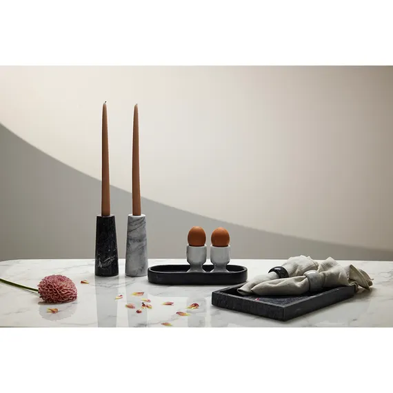 Поднос Marm, 25х10 см, черный мрамор