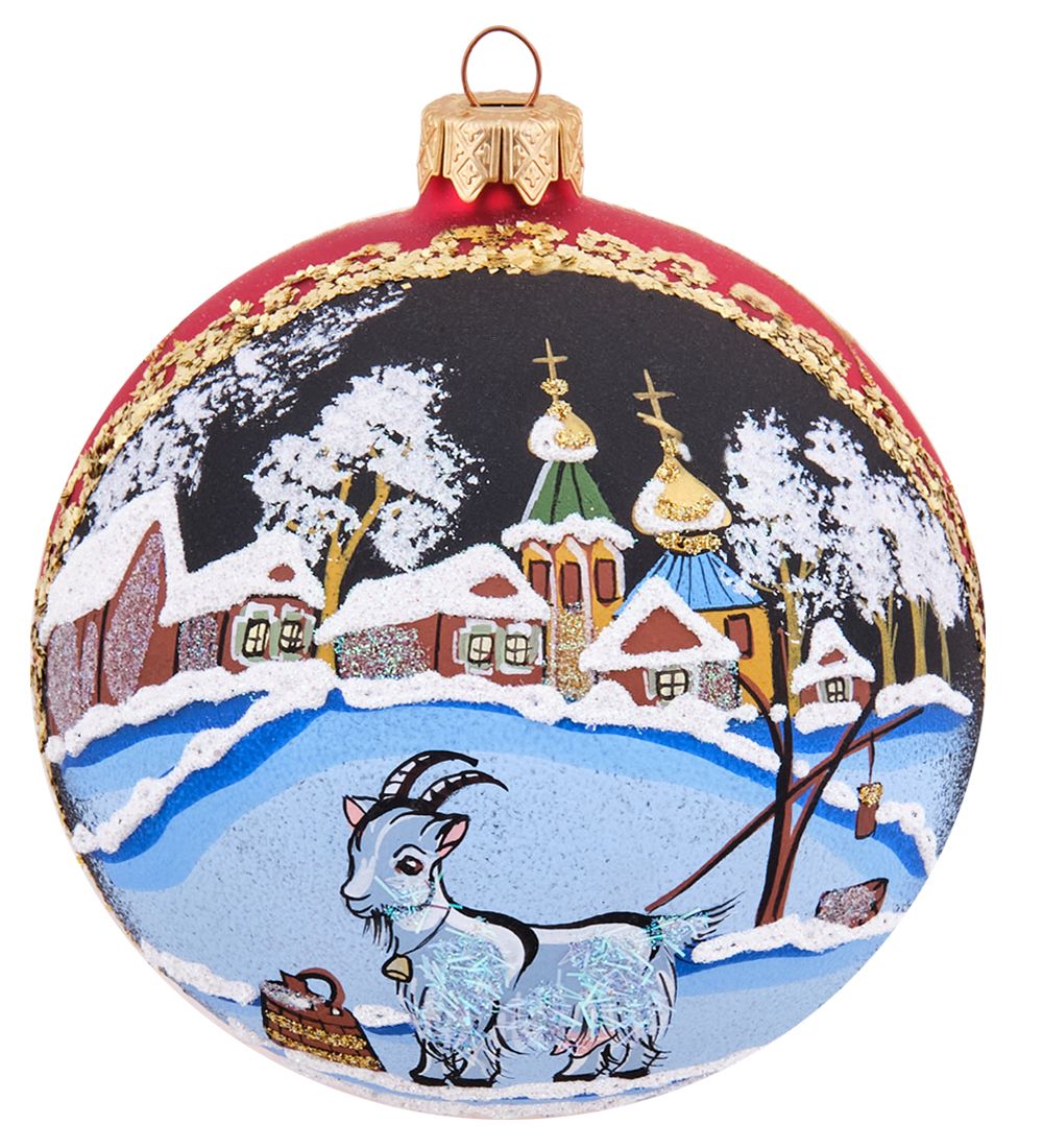 Элита НФШ-1700/1 Ел.украшение Шар «Козочка у проруби» 100 мм