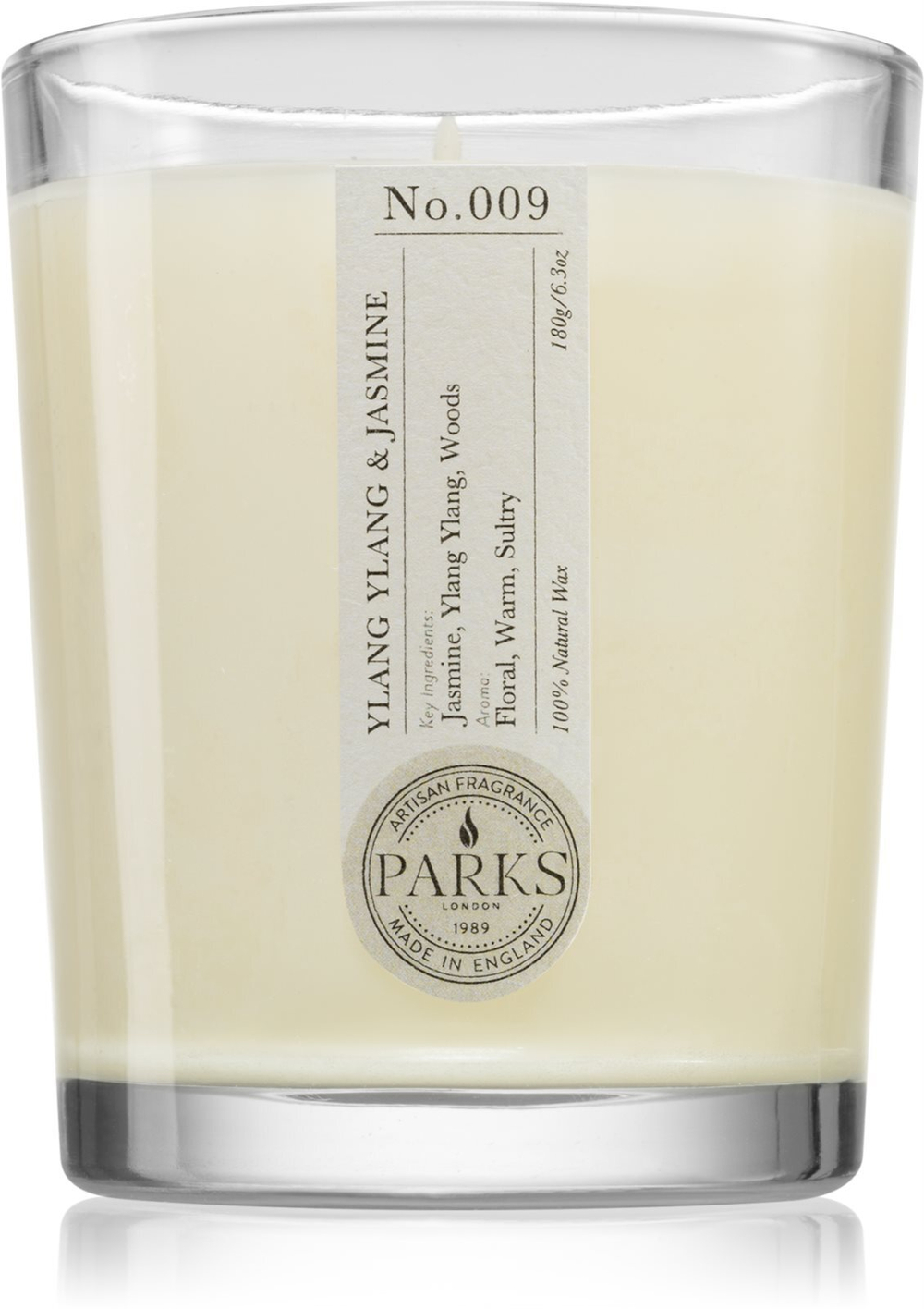 Parks London Home Ylang Ylang & Jasmine - ароматическая свеча /   180  g  / GTIN 5039143011616