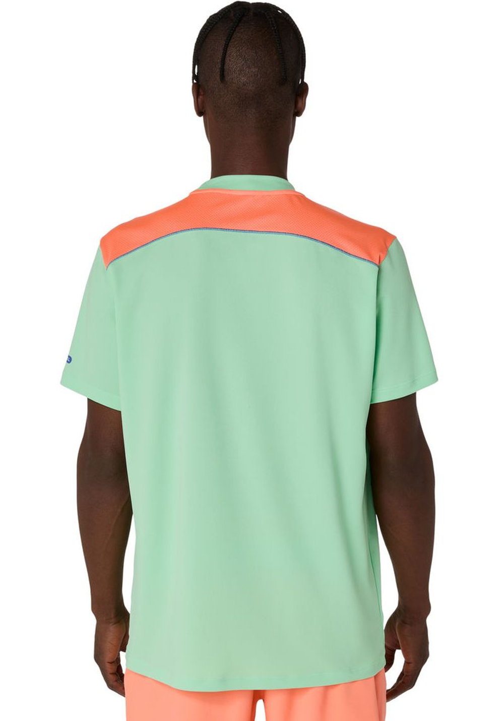 Теннисная футболка Asics Padel Court Short Sleeve - menthol/vivid coral