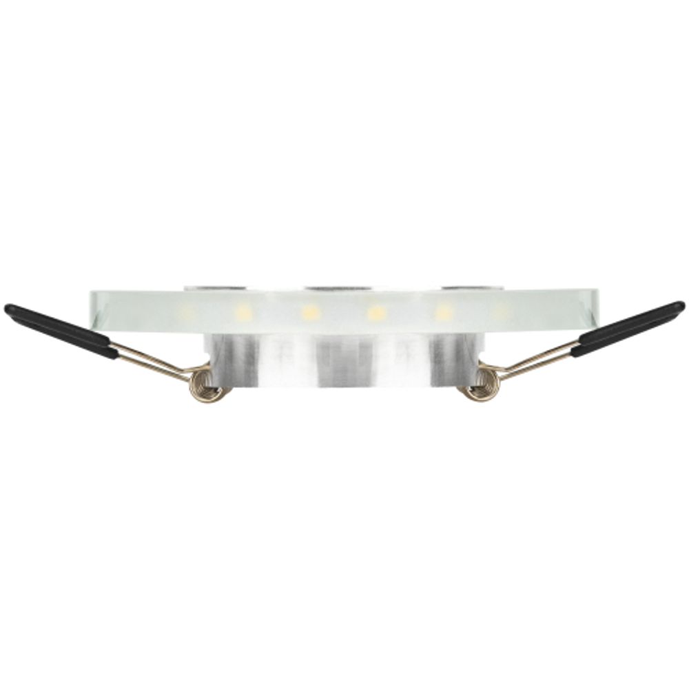 Светильник встраиваемый cо светодиодной подсветкой ЭРА DK LD47 SL /1 под лампу MR16 GU5.3 белый/белый