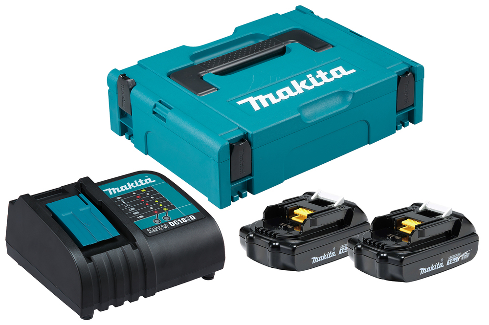 Набор PSK MKP1SY182 (BL1815Nx2шт., DC18SD, кейс MAKPAC тип 1) Makita 197143-8 Li-Ion 18 В