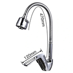 Смеситель для кухни, Frap, гибк излив, с картриджем, хром, F43701-B