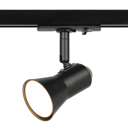 Трековый светильник однофазный ЭРА Taper TR37-GU10 BK под лампу GU10 черный