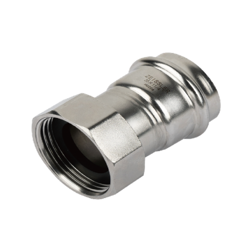 Пресс-фитинг из нержавеющей стали с накидной гайкой 22mm*1/2 TIM ZTI.508.002204