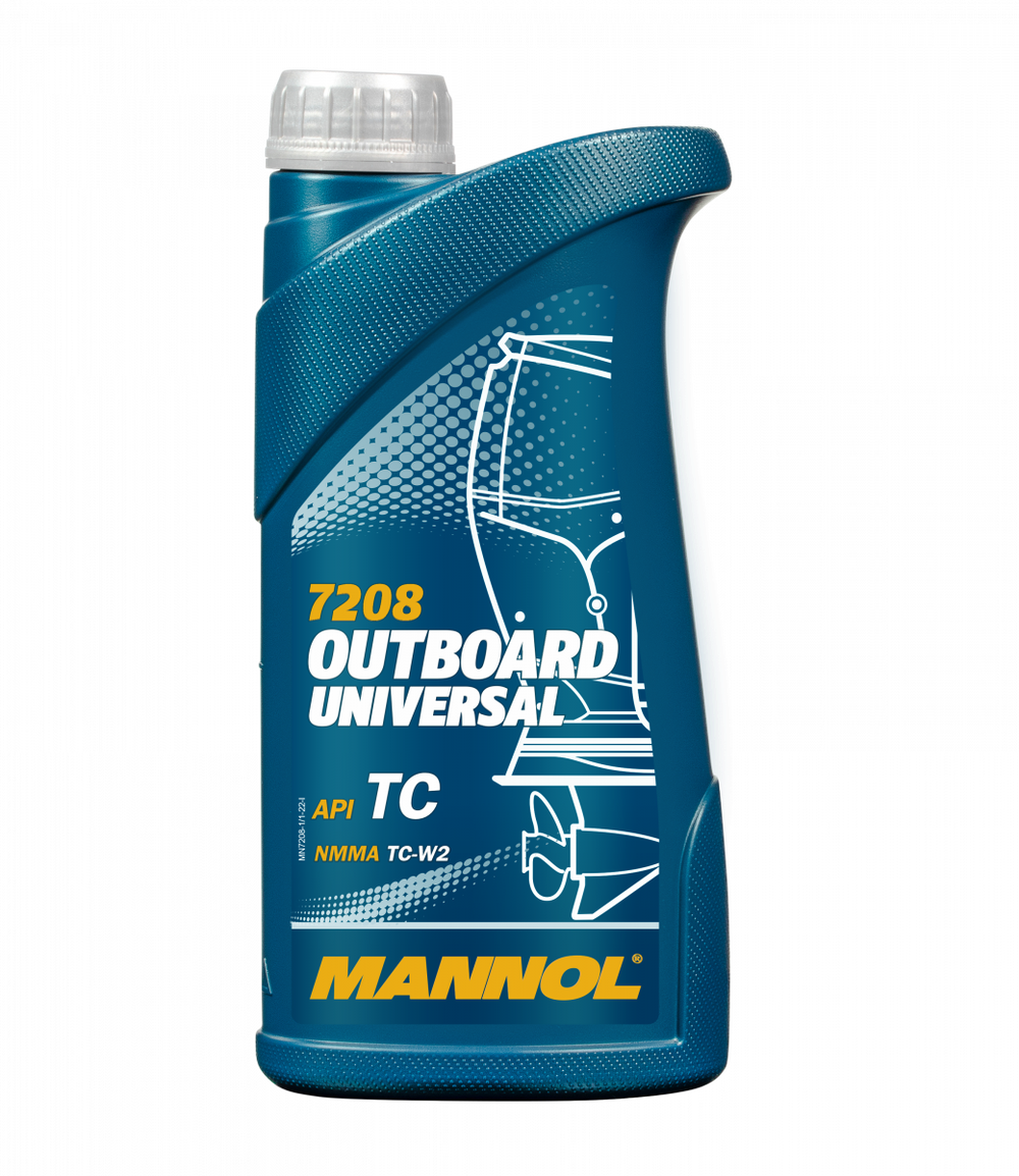 Моторное масло для 2Т-двигателей Mannol 2-Takt Outboard Universal, минеральное, 1л