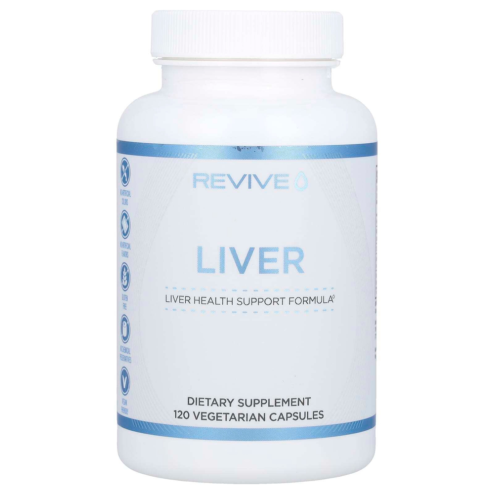 Revive, печень, 120 вегетарианских капсул