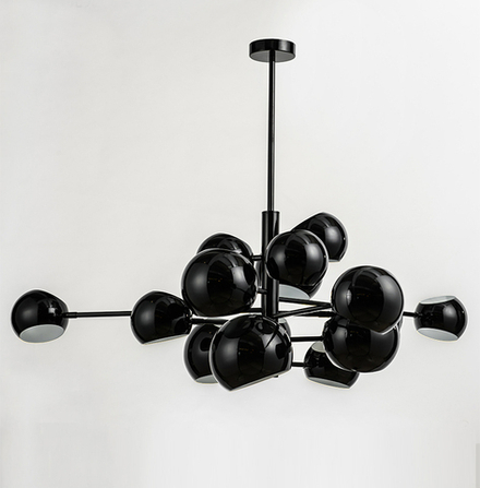Ceiling design lamp Kopra Burst No 433 by David Weeks Studio (Black)