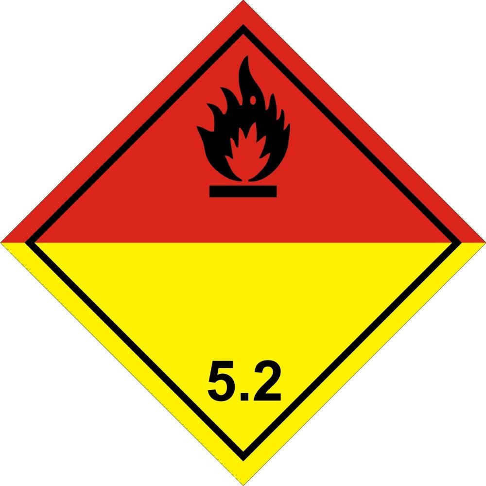 Знак-наклейка DG20 Органические пероксиды