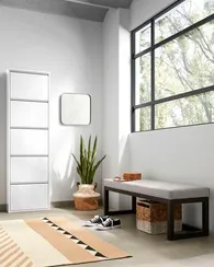 Шкаф для обуви Rox 5 полок белый