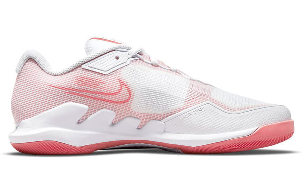 Nike Court Air Zoom Vapor Pro shock absorption non-slip low-top tennis shoes women's pink and white