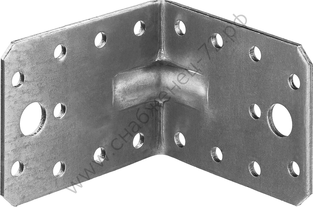 ЗУБР УКУ-2.5 55х70х70 х 2.5 мм, усиленный крепежный уголок, цинк (31011-70)