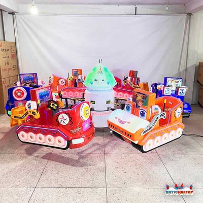 Электрическая Аттракцион карусель «Юный строитель», 3,6х3,3 м