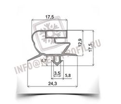 Уплотнитель на холодильную витрину SUB-CP-TC60 M - 145 - 1425*560 мм (018) по пазу без магнита