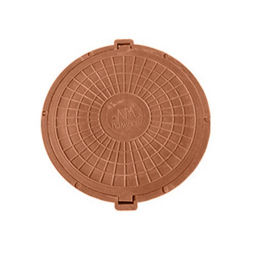 Люк полимерно-композитный ЛМ -60 круглый нагрузка 15кН красный