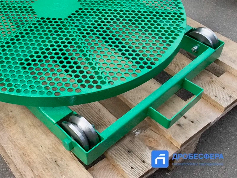 Стол для пескоструйной камеры поворотный с тележкой TTM-800мм арт. 10115708