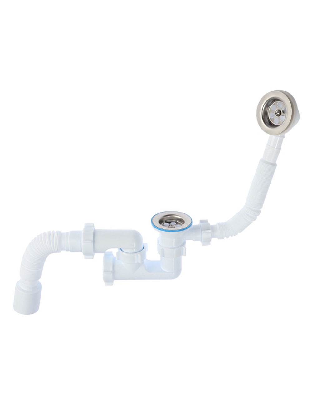 Сифон АНИ Варяг для ванны 1 1/2"*40, с переливом, с гибкой трубой 40/50 C6255