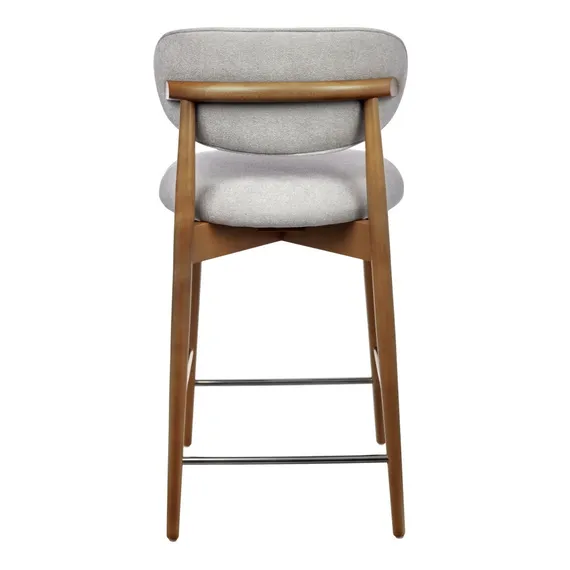 Полубарный стул Mod, орех, серое букле