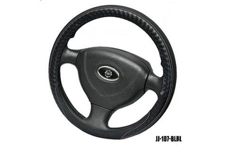 Оплетка на руль круглая Coolpart MAXIMAL (37*38) к/з черный/черный Плетенка JJ-107-BLBL