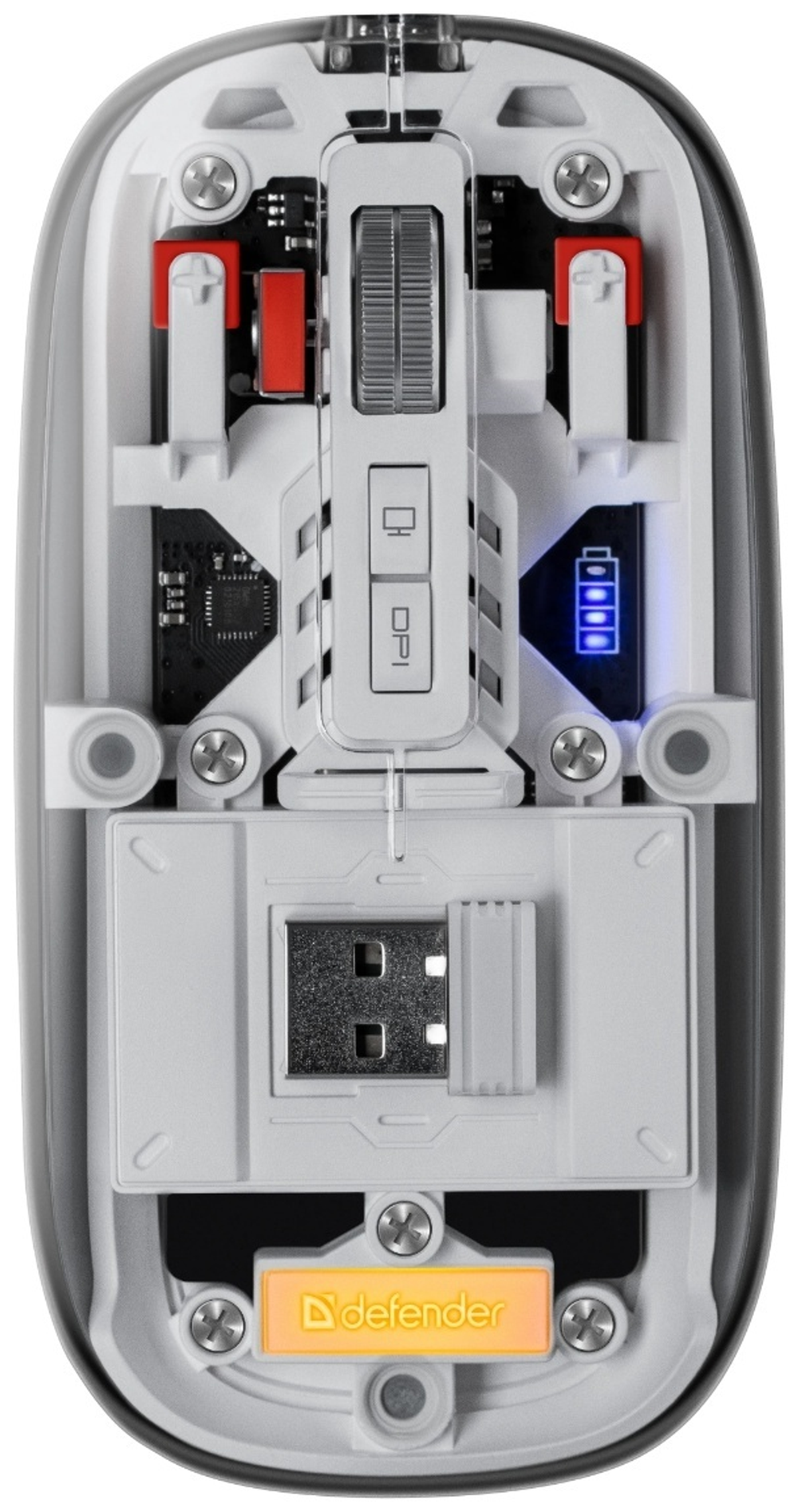 Мышь Defender IXES MM-999 прозрачный