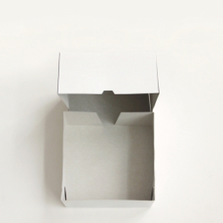 Коробка под муссовые торты Белый Картон 25.5х25.5х12.0 см