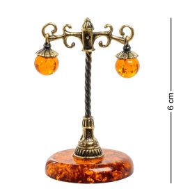 AM-1928 Фигурка «Фонарь» (латунь, янтарь)