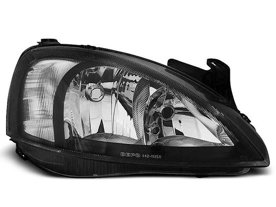 Передние фары Opel Corsa C black